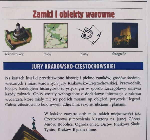 Robert Sypek Zamki i obiekty warowne Jury Krakowsko-Częstochowskiej