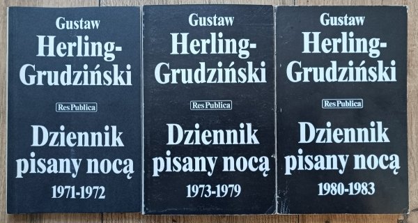 Gustaw Herling-Grudziński Dziennik pisany nocą 1971-1972, 1973-1979, 1980-1983