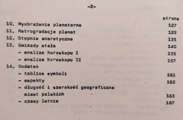 Zeszyt astrologiczny sekcji PTP Szczecin