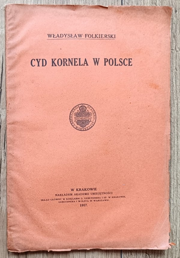 Władysław Folkierski Cyd Kornela w Polsce