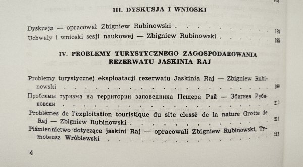 Badania i udostępnienie jaskini RAJ