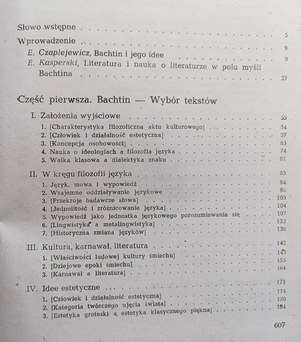 Bachtin. Dialog - język - literatura