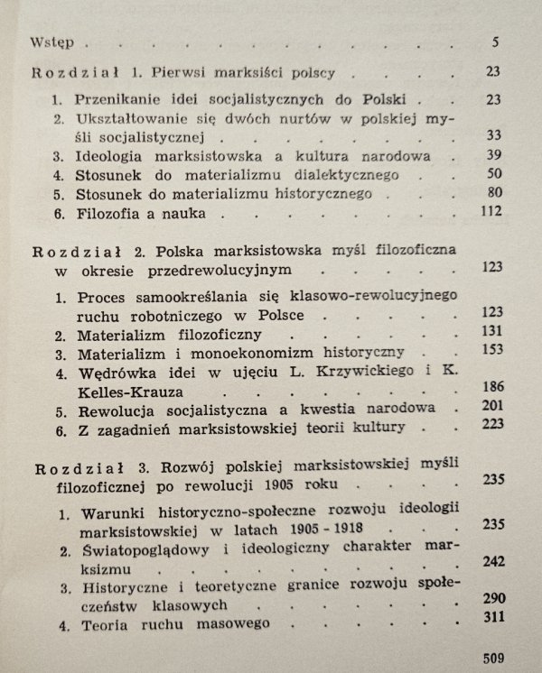 Seweryn Dziamski Zarys polskiej filozoficznej myśli marksistowskiej 1878-1939