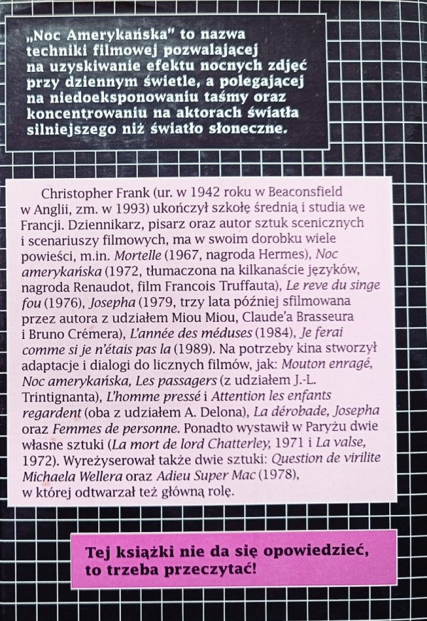 Christopher Frank Noc amerykańska