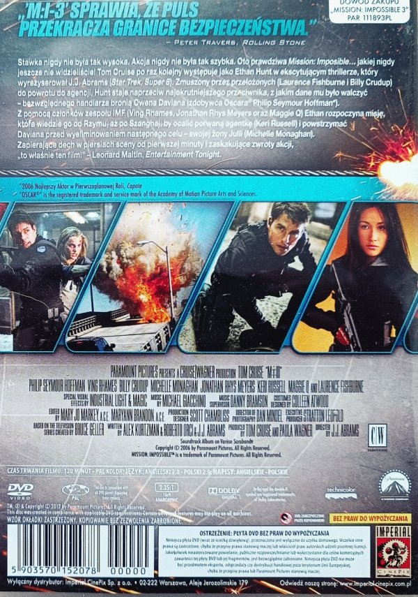 Mission: Impossible 3 DVD