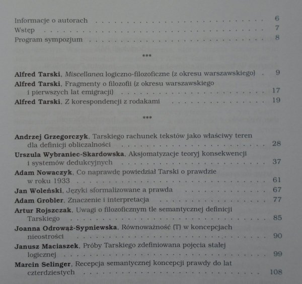 Materiały Sympozjum UW • Alfred Tarski: dedukcja i semantyka