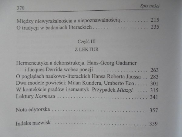 Kazimierz Bartoszyński • Kryzys czy trwanie powieści. Studia literaturoznawcze [Derrida, Gadamer, Jauss, Eco, Kundera]