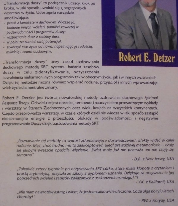 Robert E. Detzer Transformacja duszy. Rozwijanie swojego potencjału kosmicznego