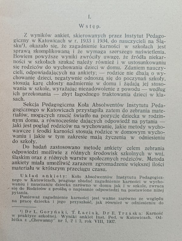 Teofil Łaciak Karność w wychowaniu domowym [dedykacja autorska]