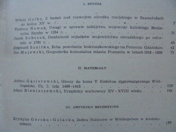 Studia i materiały do dziejów Wielkopolski i Pomorza 30 • [Pomorze, Poznań, Szamotuły, Beniamin Zaręba]