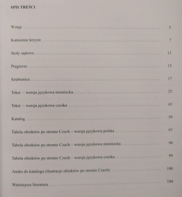 Pomniki dawnego prawa karnego na pograniczu polsko-czeskim