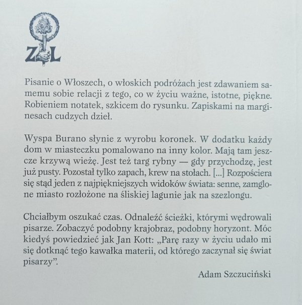 Adam Szczuciński Włoskie miniatury