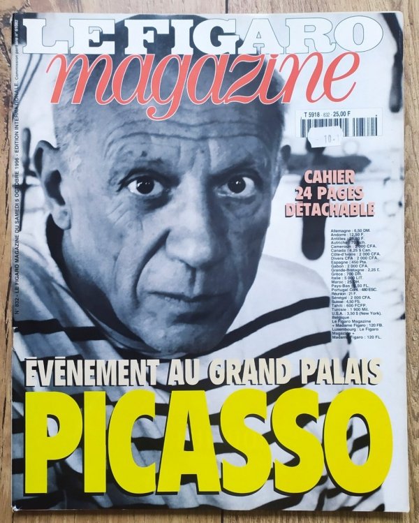 Le Figaro Magazine 6 Octobre 1996 Picasso