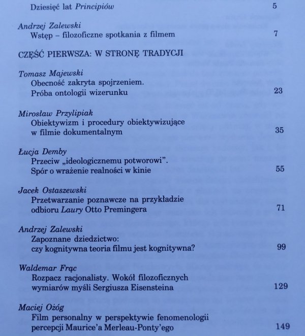 Principia XXVI 2000 Studia z filozofii filmu