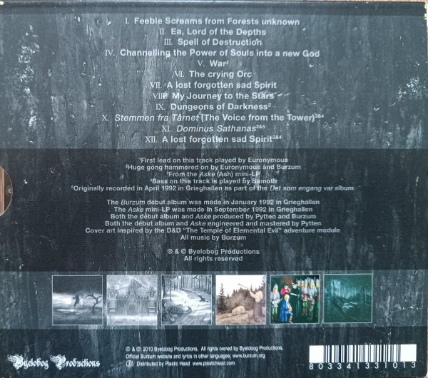 Burzum Burzum / Aske CD
