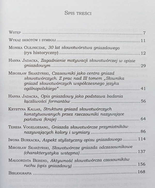 Słowotwórstwo gniazdowe: historia - metoda - zastosowania