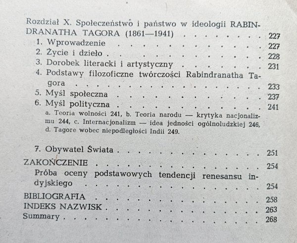 Myśl społeczna i polityczna renesansu indyjskiego od Rama Mohana Roya do Rabindranatha Tagora