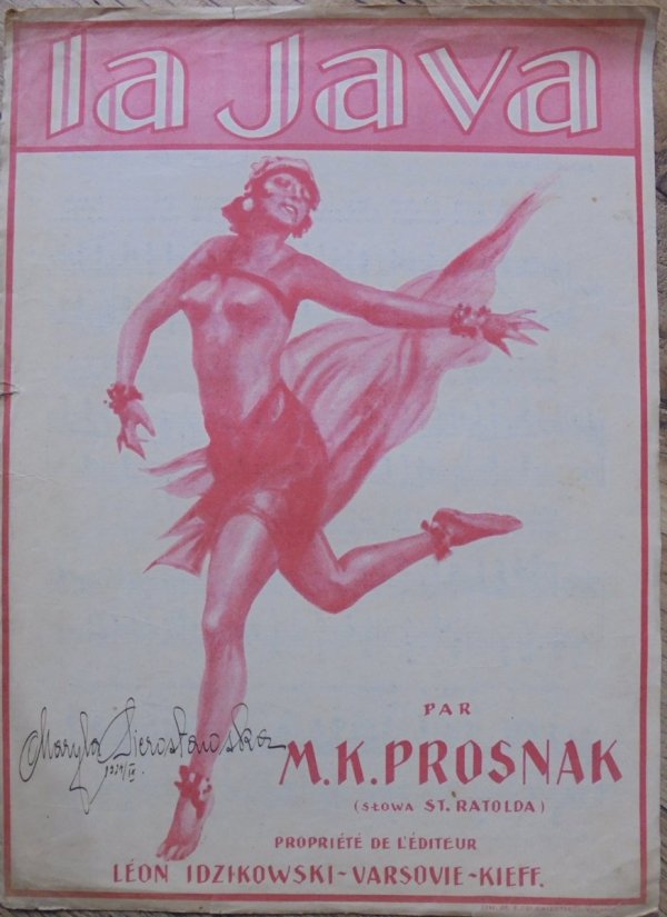M.K. Prosnak (muzyka), St. Ratolda (słowa) La Java 