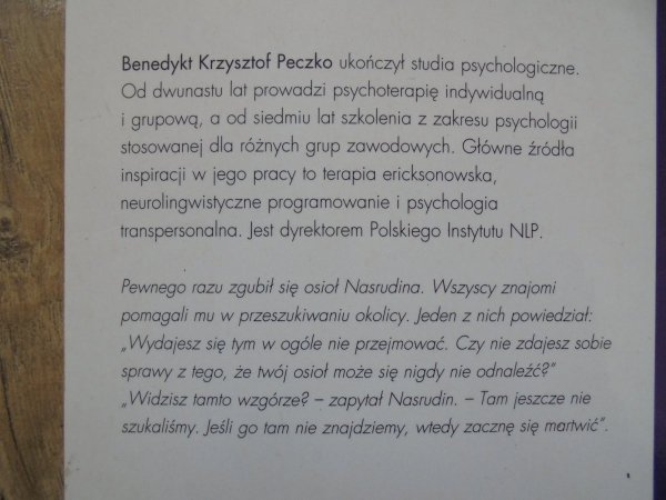 Benedykt Krzysztof Peczko Tajemnica szczęścia i inne psychoterapeutyczne przypowieści Środkowego Wschodu