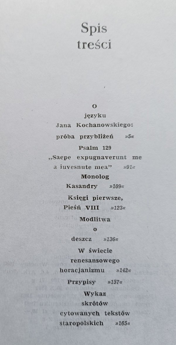 Maria Renata Mayenowa O języku poezji Jana Kochanowskiego