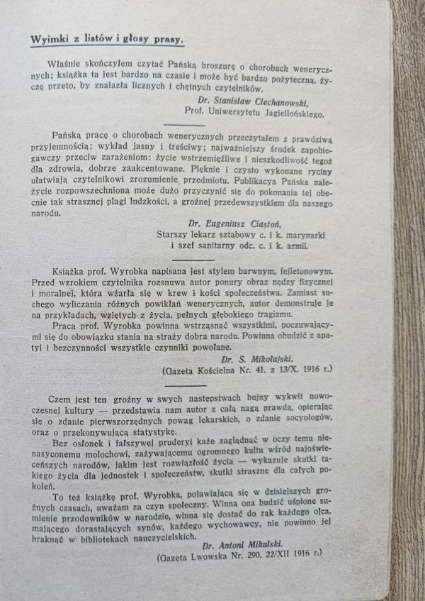 Z posiewu bogini wojny (alkoholizm, prostytucya, choroby płciowe, nerwowe i umysłowe, gruźlica i samobójstwo) / 1917