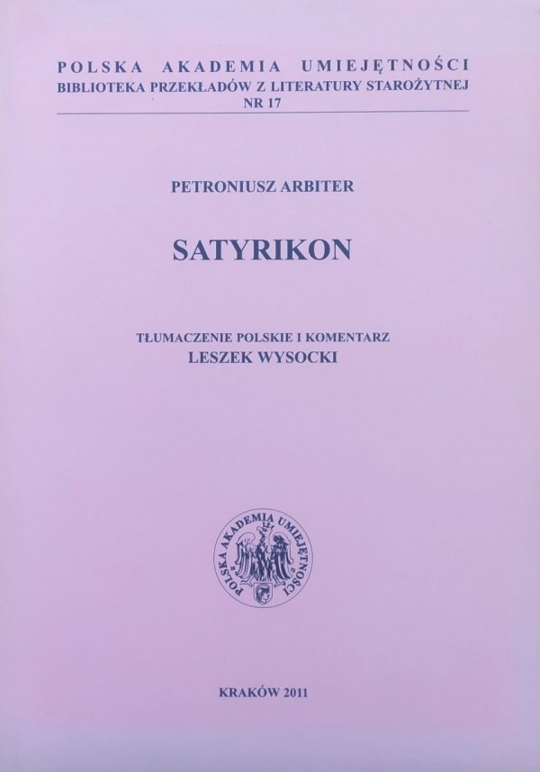 Petroniusz Arbiter Satyrikon