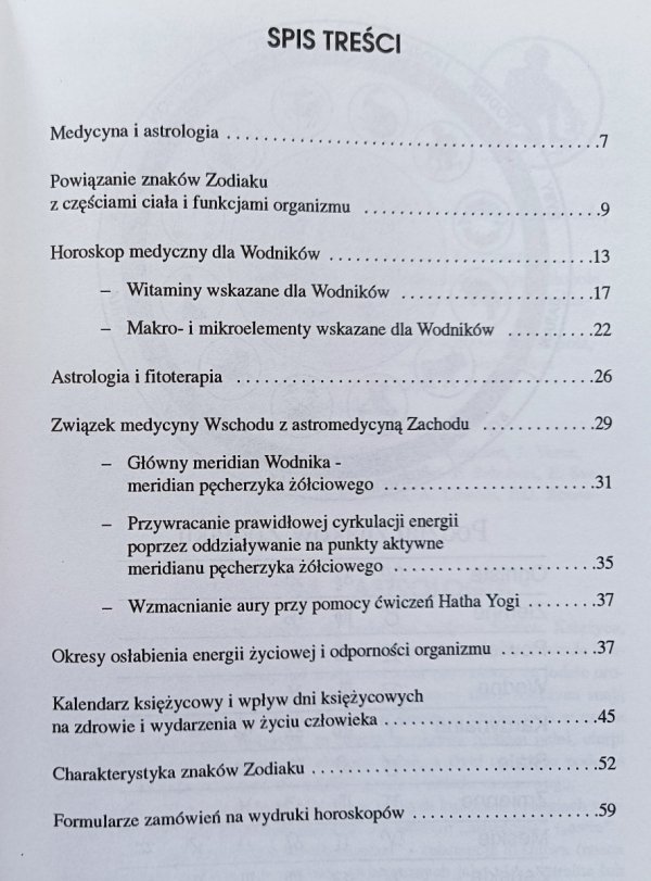 Aleksander Zarajew Zdrowie: poradnik astrologiczny: Wodnik