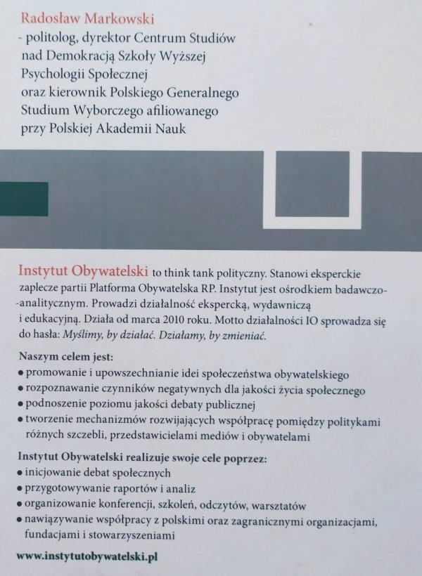 Radosław Markowski Demokracja i demokratyczne innowacje. Z teorią w praktykę