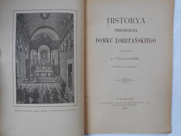 p. Vuillaiume • Historya przeniesienia domku loretańskiego [1885]