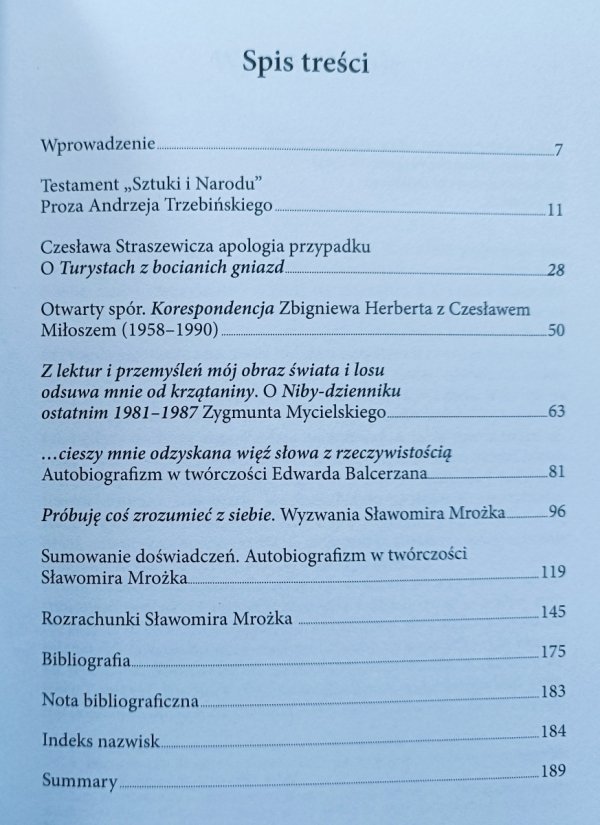 Barbara Gutkowska Wyzwania i wyznania. Od Andrzeja Trzebińskiego do Sławomira Mrożka