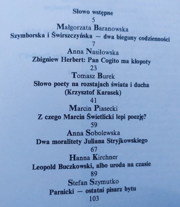Sporne postaci polskiej literatury współczesnej. Kontynuacje