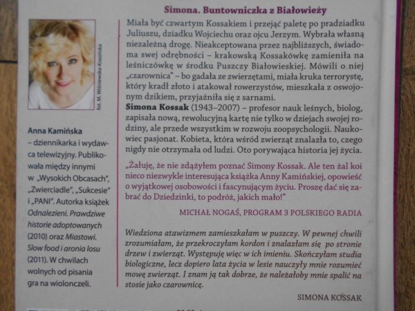 Anna Kamińska Simona. Opowieść o niezwyczajnym życiu Simony Kossak
