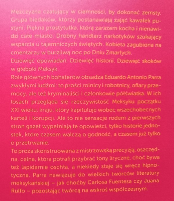 Eduardo Antonio Parra Parabole milczenia