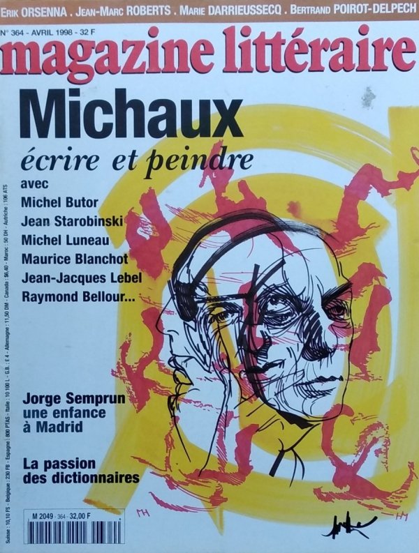 Le Magazine Litteraire Michaux Ecrire et peindre Nr 364