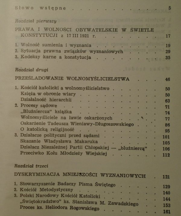 Michał T. Staszewski • Wolność sumienia przed trybunałem II Rzeczypospolitej