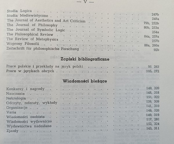 Ruch Filozoficzny tom XXIII za rok 1964/65