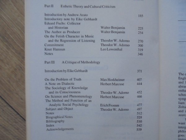 The Essential Frankfurt School Reader • [Theodor Adorno, Walter Benjamin, Erich Fromm, Max Horkheimer, Herbert Marcuse]