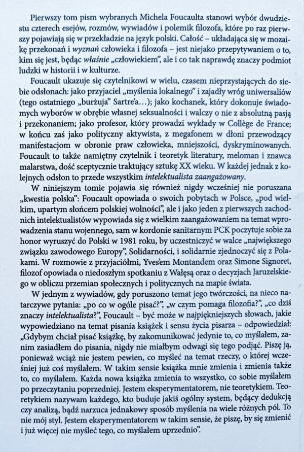 Michel Foucault Kim pan jest, profesorze Foucault? Debaty, rozmowy, polemiki