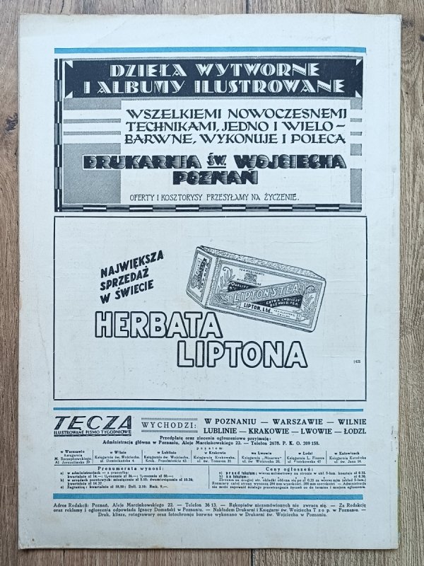 Tęcza. Ilustrowane Pismo Tygodniowe 18 luty 1928