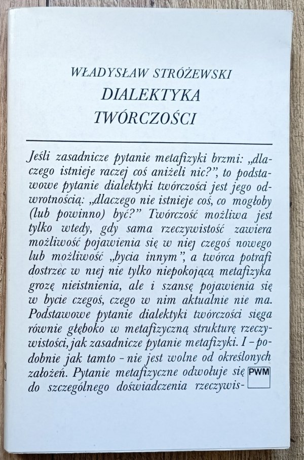 Władysław Stróżewski Dialektyka twórczości