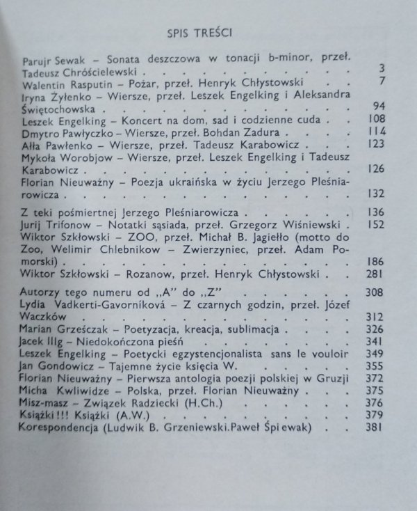 Literatura na Świecie 8/1986 (181) • Literatura rosyjska i radziecka