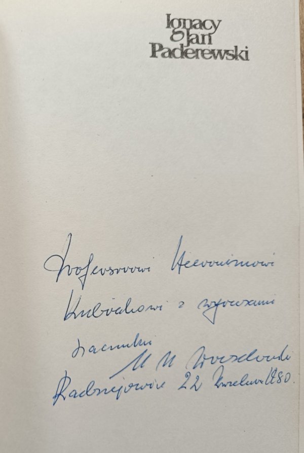 Marian Marek Drozdowski Ignacy Jan Paderewski
