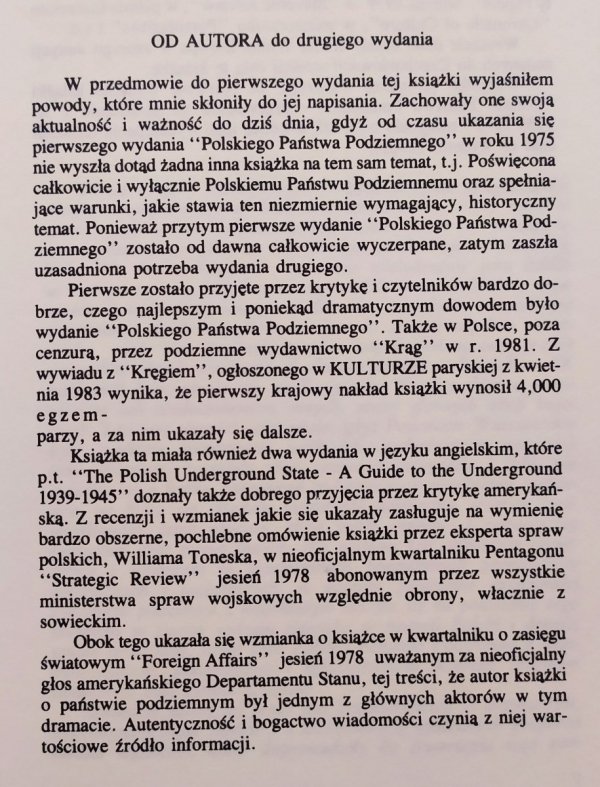 Stefan Korboński Polskie Państwo Podziemne. Przewodnik po Podziemiu z lat 1939-1945.