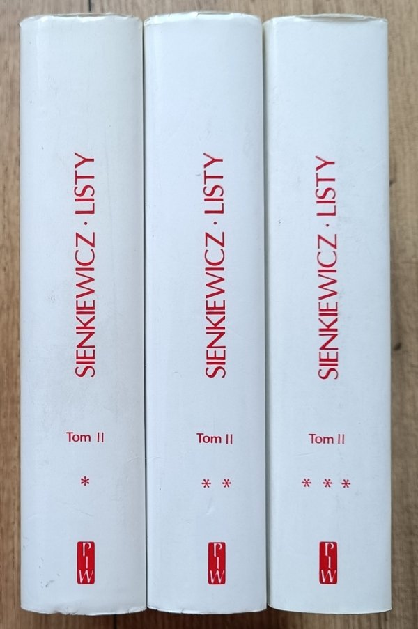 Henryk Sienkiewicz Listy tom II część 1-3 / komplet