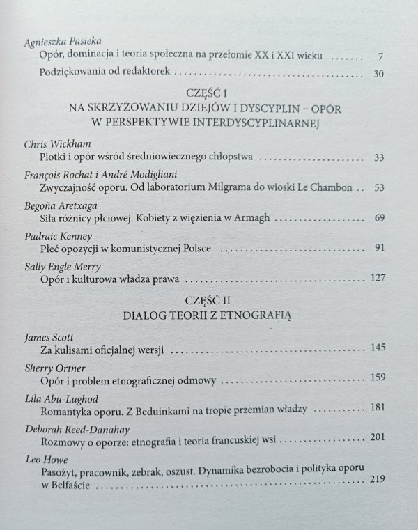 Opór i dominacja. Antologia tekstów