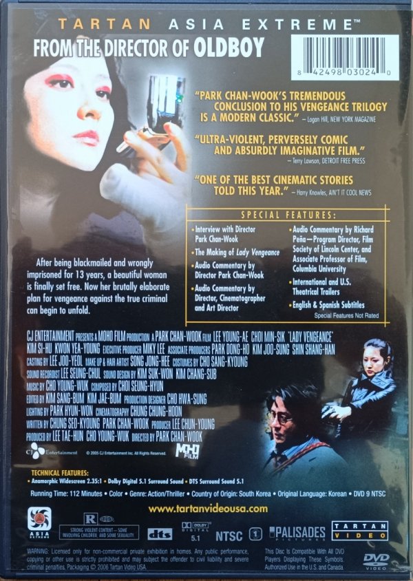 Chan-wook Park Lady Vengeance DVD