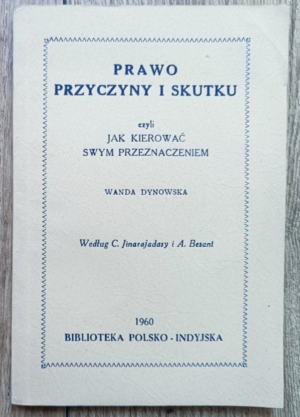 Wanda Dynowska Prawo przyczyny i skutku