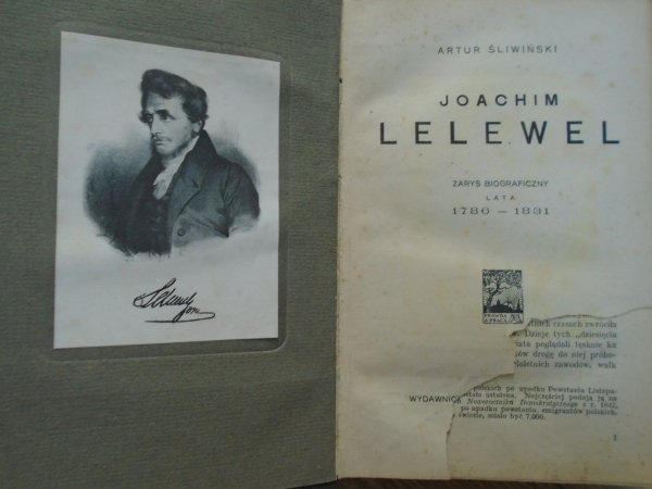 Artur Śliwiński • Joachim Lelewel. Zarys biograficzny lata 1786-1831