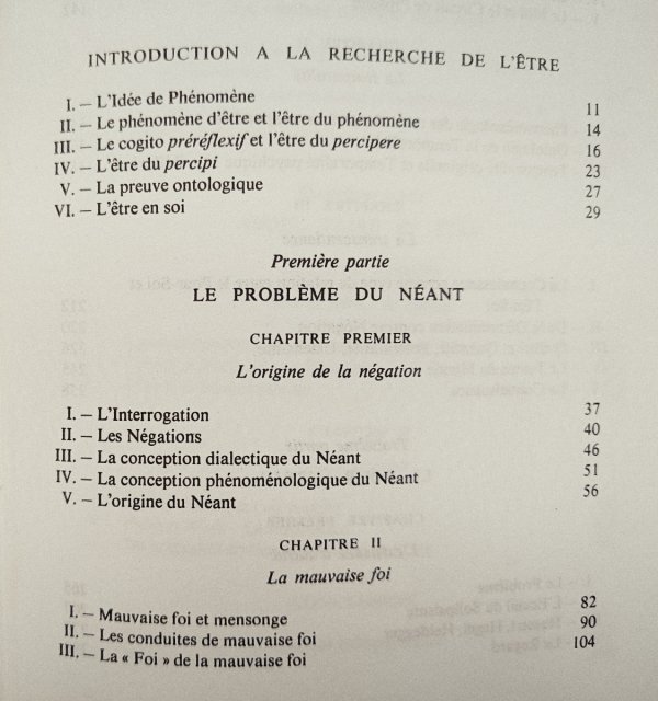 Jean-Paul Sartre L'etre et le neant. Essai d'ontologie phenomenologique