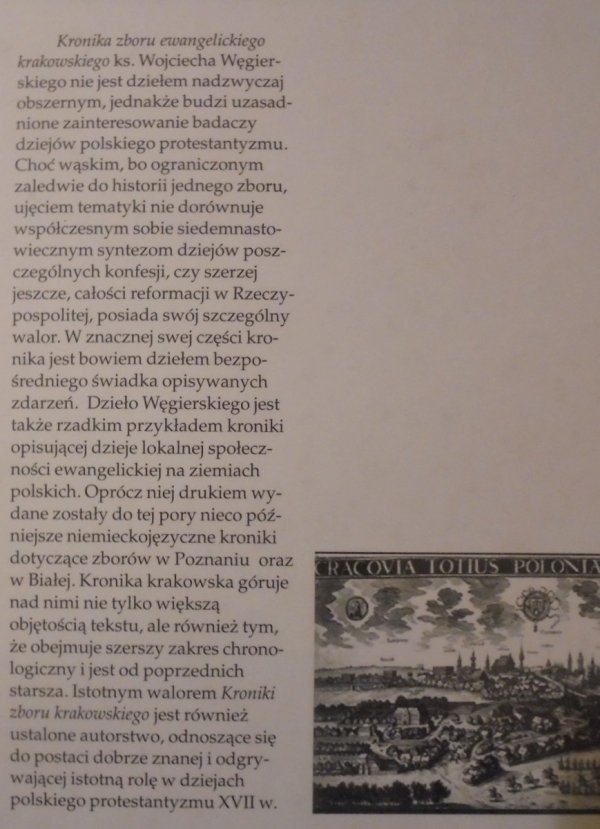 X. Wojciech Węgierski • Kronika Zboru Ewangelickiego Krakowskiego